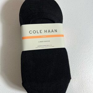 New Cole Haan Women's Liner black Sock, 8-pair